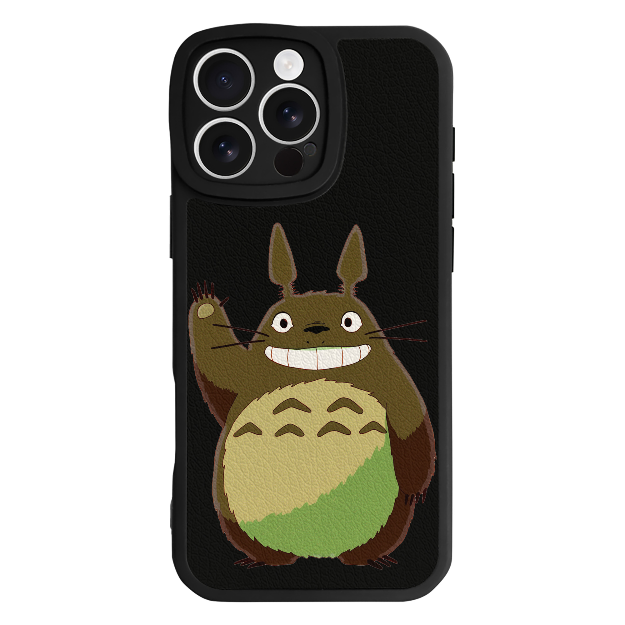 （画像用） となりのトトロ 草壁メイ 草壁サツキ My Neighbor Totoro Satsuki Kusakabe Mei Kusakabe 【iPhone 16シリーズ対応】シリコンスマホケース（レザー調） 材質：シリコン